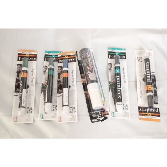 Elmer's Painters 5-Pack Opaque Paint Markers + 1 Marvy Bistro Chalk Marker New - Picture 1 of 11